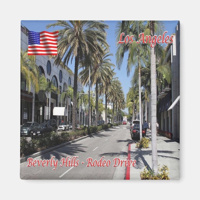 zUS177 BEVERLY HILLS, Los Angeles, Fridge Magnet (Front)