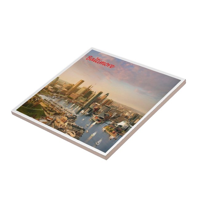 zUS183 BALTIMORE, Maryland, America, Ceramic Tile (Side)