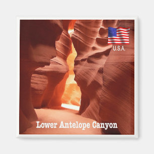 zUS191 ANTELOPE CANYON, Arizona, America, Fridge Magnet
