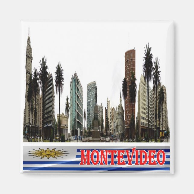 zUY012 MONTEVIDEO, Uruguay, America, Fridge  Magnet (Front)