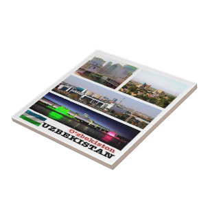 zUZ008 UZBEKISTAN, Mosaic, Asia, Ceramic Tile