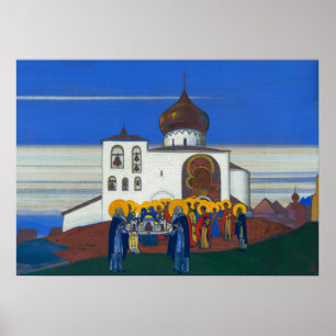 Zvenigorod by Nicholas Roerich Poster