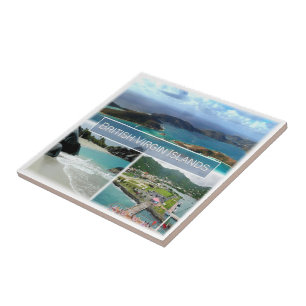 zVG003 BRITISH VIRGIN ISLANDS, Mosaic, Ceramic Tile