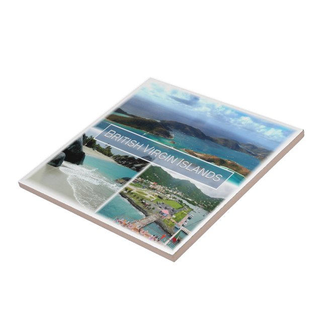 zVG003 BRITISH VIRGIN ISLANDS, Mosaic, Ceramic Tile (Side)