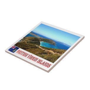 zVG006 BRITISH VIRGIN ISLANDS, Gorda Peak, Ceramic Tile