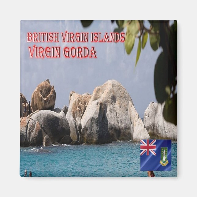 zVG010 VIRGIN GORDA,British Virgin Islands, Fridge Magnet (Front)