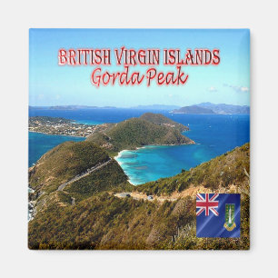ZVG014 GORDA PEACK, British Virgin Islands, Fridge Magnet