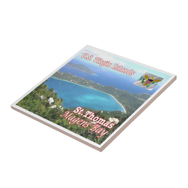 zVI012 SAINT THOMAS, Magens Bay, Virgin islands, Ceramic Tile (Side)