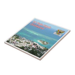 zVI014 VIRGIN ISLANDS, Christiansted, Ceramic Tile