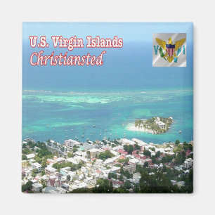 zVI014 VIRGIN ISLANDS, Christiansted, Fridge Magnet
