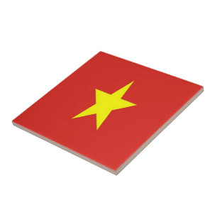 zVN001 VIETNAMESE FLAG, Vietnam, Asia, Ceramic Tile