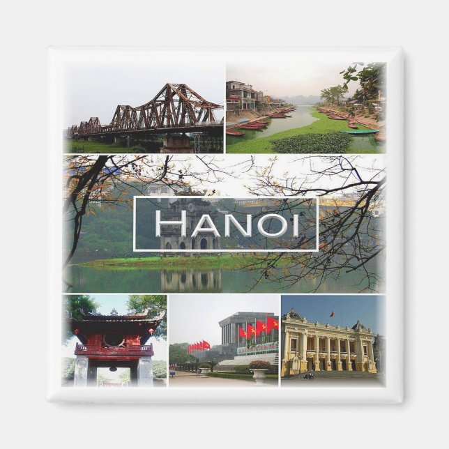 zVN003 HANOI, Vietnam, Mosaic, Asia, Fridge Magnet (Front)