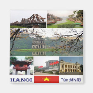 zVN009 HANOI, Mosaic, Vietnam, Asia, Fridge Magnet