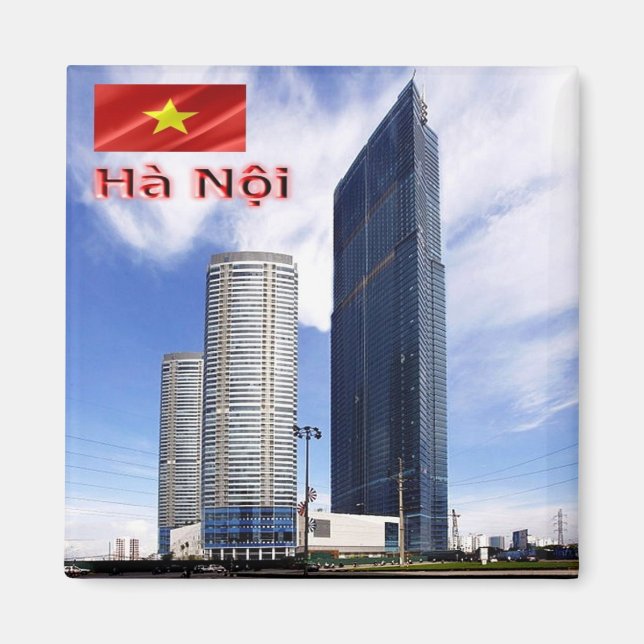 zVN010 HANOI, Vietnam, Landmark Tower, Fridge Magnet (Front)