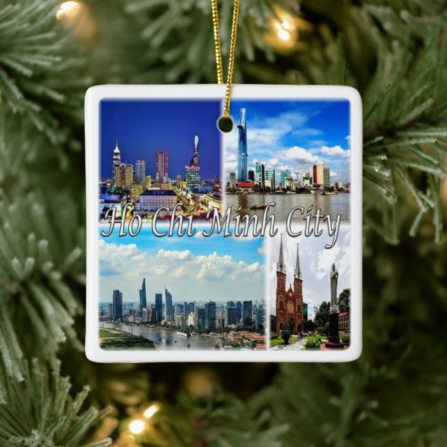 zVN013 HO CHI MINH City SAIGON, Mosaic, Ceramic Ornament (Tree)