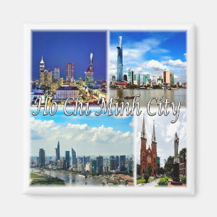 zVN013 HO CHI MINH City SAIGON, Mosaic, Fridge Magnet