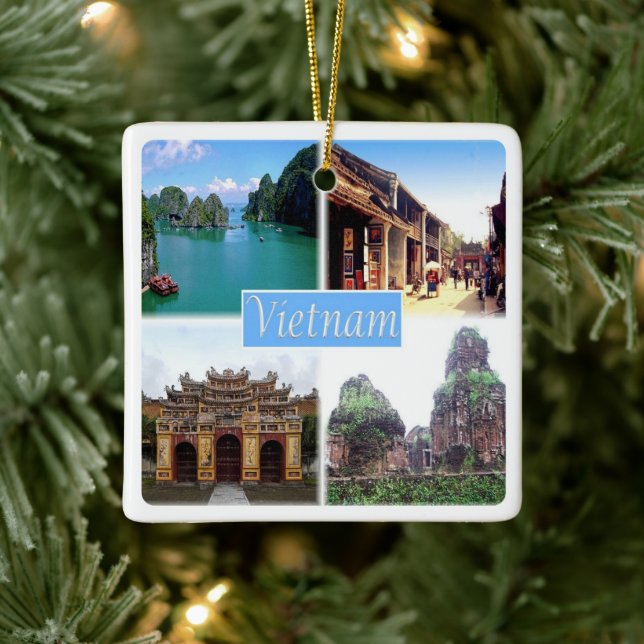 zVN014 VIETNAM, Mosaic, Asia, Ceramic Ornament (Tree)