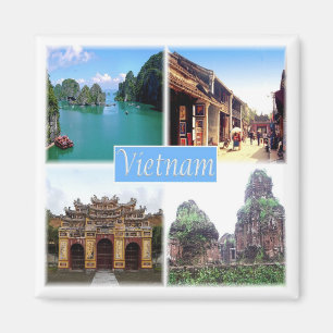 zVN014 VIETNAM, Mosaic, Asia, Fridge Magnet