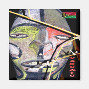 zVU009 VANUATU, Mask, Oceania, Fridge Magnet