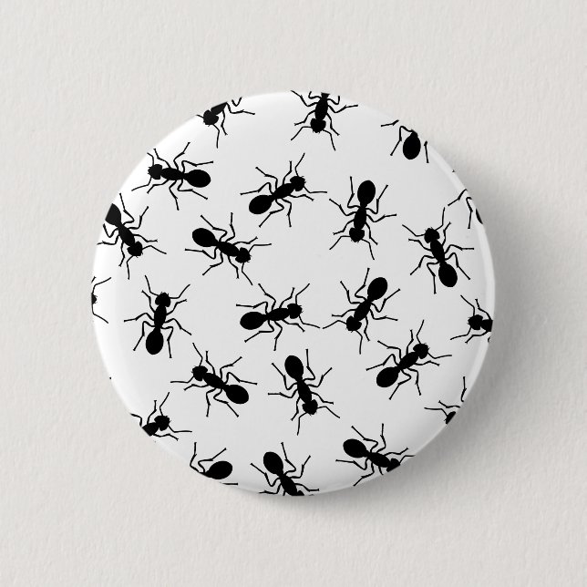 Zwarte mieren, mierennest. Halloween feest 6 Cm Round Badge (Front)