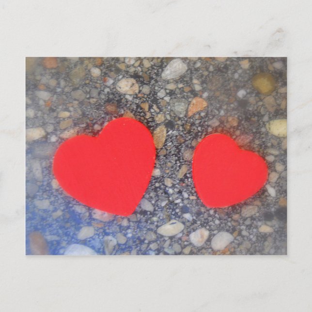 zwei Herzen two hearts Postcard (Front)