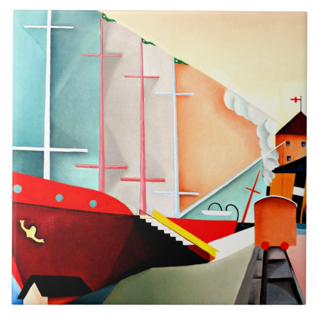 Zweigbergk - Stadsgarden Stockholm Ceramic Tile (Front)