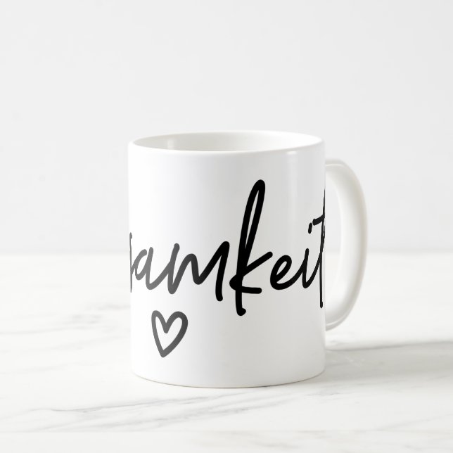 Zweisamkeit, German Word, Togetherness, German Coffee Mug (Front Right)