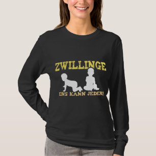 Zwillinge Eins Kann Jeder Papa Baby Father Mother T-Shirt