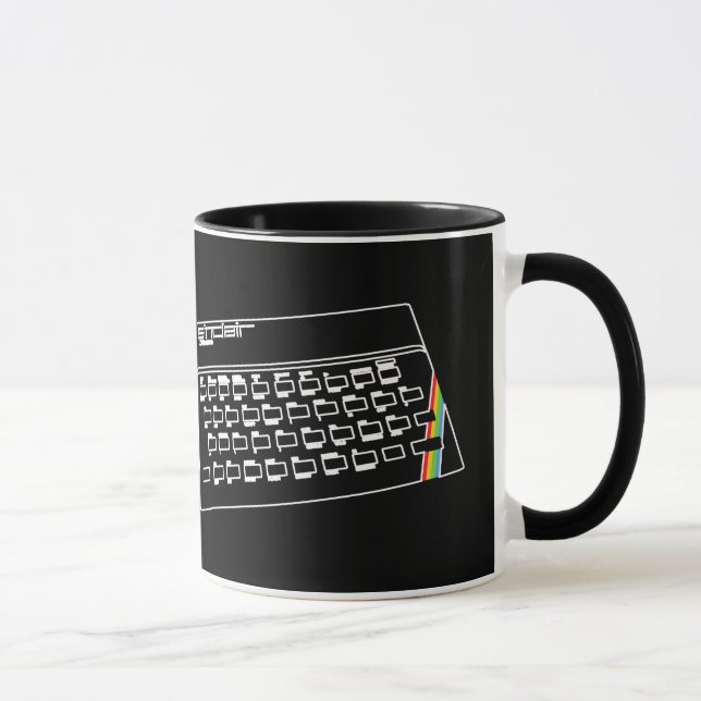 ZX Spectrum line art Mug (Right)