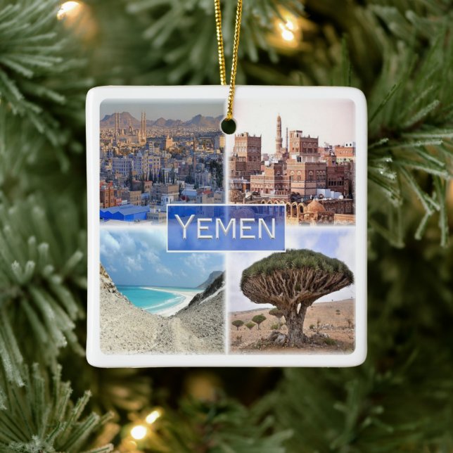 zYE003 YEMEN, Mosaic, Asia, Ceramic Ornament (Tree)