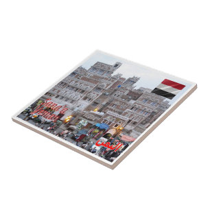 zYE008 SANA' A, City Centre, Yemen, Asia, Ceramic Tile