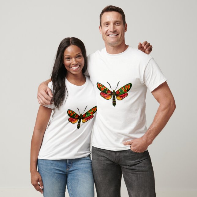 Zygaena carniolica - The Crepuscular Burnet Moth T-Shirt (Unisex)