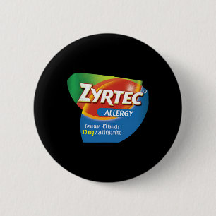 Zyrtec Allergy Funny Group Nurse Pharmacy Hallowee 6 Cm Round Badge