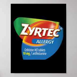 Zyrtec Allergy Funny Group Nurse Pharmacy Hallowee Poster