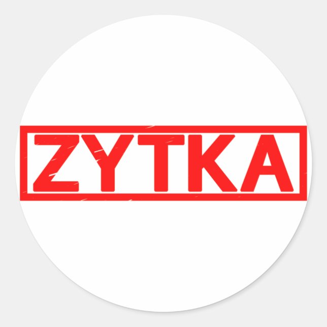 Zytka Stamp Classic Round Sticker (Front)