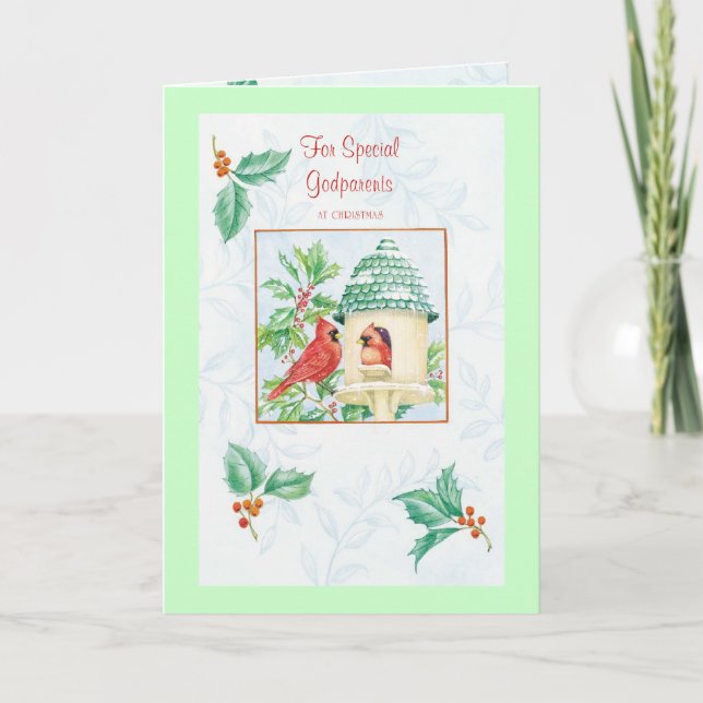 zz For Special Godparents at Christmas_001 Holiday Card (Front)