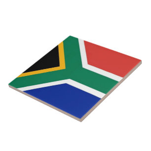 zZA001 SOUTH AFRICA, Flag, Africa, Ceramic Tile