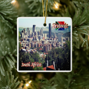 zZA020 PRETORIA, South Africa, Ceramic Ornament