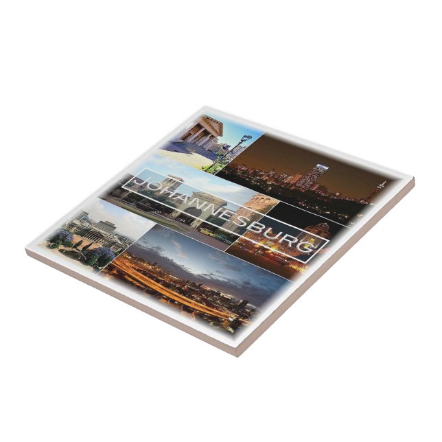 zZA028 JOHANNESBURG, Mosaic, South, Ceramic Tile (Side)