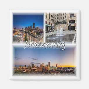 zZA034 JOHANNESBURG, Mosaic, South Africa, Fidge  Magnet