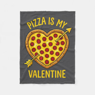 Zza Is My Valentine Funny Valentines Day Boys Girl Fleece Blanket