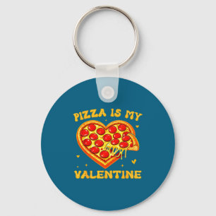 Zza Is My Valentine Funny Valentines Day Heart  Key Ring
