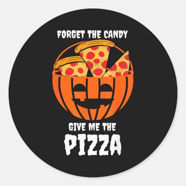 Zza Pumpkin Jackolantern Costume Easy Halloween  Classic Round Sticker (Front)