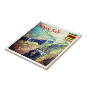 zZW004 VICTORIA FALLS, Zimbabwe, Africa, Ceramic Tile