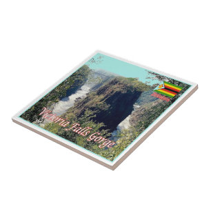 zZW007 VICTORIA FALLS, GORGE, Zimbabwe, Ceramic Tile