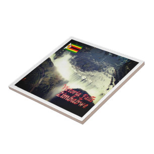 zZW009 VICTORIA FALLS, Zimbabwe, Africa, Ceramic Tile