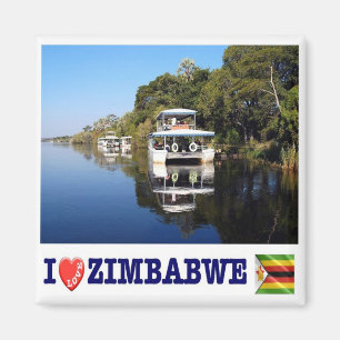zZW020 ZIMBABWE I Love, Africa, Fridge Magnet